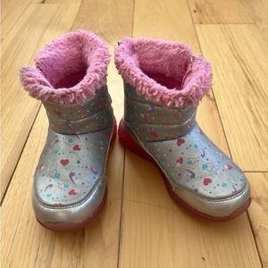 Skechers Toddler Water Repellent Winter Light Up Boots, Size 9